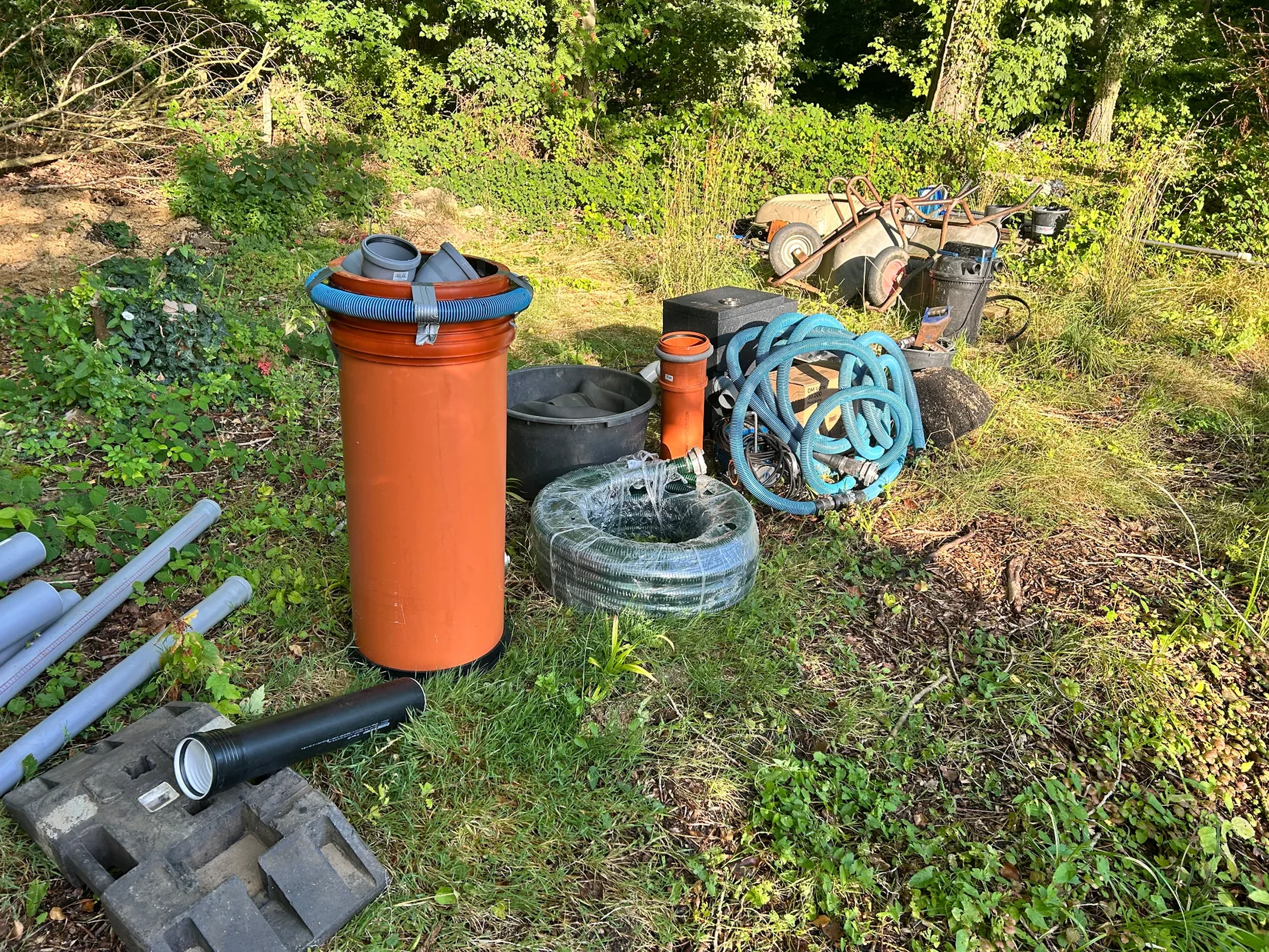Wasserlinsenteich 5 Aufbau der eingesetzten Reinigungstechnik